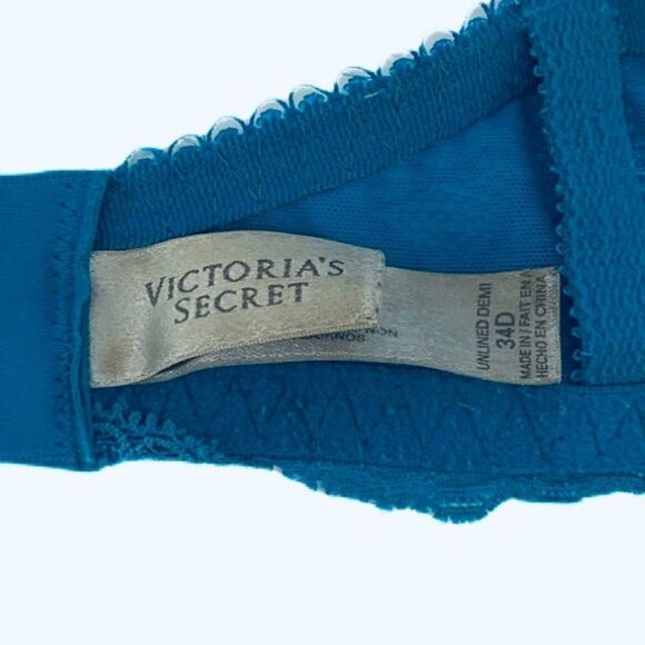Victoria’s Secret Bright Blue Lacy Bra - Picture 4 of 4